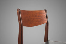 Load image into Gallery viewer, Set of Six (6) Danish Modern Dining Chairs in Teak & Naugahyde by Poul Volther for Frem Røjle, Denmark, c. 1960's-ABT Modern