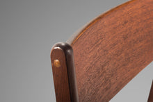 Load image into Gallery viewer, Set of Six (6) Danish Modern Dining Chairs in Teak & Naugahyde by Poul Volther for Frem Røjle, Denmark, c. 1960's-ABT Modern