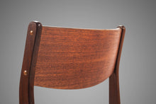 Load image into Gallery viewer, Set of Six (6) Danish Modern Dining Chairs in Teak & Naugahyde by Poul Volther for Frem Røjle, Denmark, c. 1960's-ABT Modern