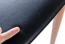 Load image into Gallery viewer, Set of Six (6) Danish Modern Erling Torvits Dining Chairs in Teak w/ Black Leather Seats, Denmark-ABT Modern