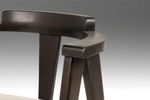 Load image into Gallery viewer, Set of Six (6) Ebonized Oak Compass Dining Chairs after Alan Gould for Knoll in New Boucle Upholstery, USA, c. 1960's-ABT Modern