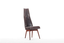 Load image into Gallery viewer, Set of Six (6) Highback Model 2051-C Dining Chairs by Adrian Pearsall in Faux Leather & Walnut-ABT Modern