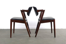 Load image into Gallery viewer, Set of Six ( 6 ) Kai Kristiansan Model 42 Dining Chairs in Rosewood and Leather-ABT Modern