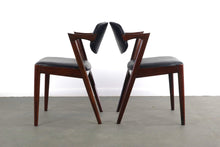 Load image into Gallery viewer, Set of Six ( 6 ) Kai Kristiansan Model 42 Dining Chairs in Rosewood and Leather-ABT Modern
