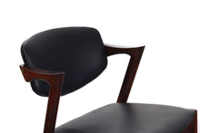 Load image into Gallery viewer, Set of Six ( 6 ) Kai Kristiansan Model 42 Dining Chairs in Rosewood and Leather-ABT Modern