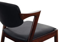 Load image into Gallery viewer, Set of Six ( 6 ) Kai Kristiansan Model 42 Dining Chairs in Rosewood and Leather-ABT Modern