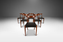 Load image into Gallery viewer, Set of Six (6) Model Mk 310 Dining Chairs by Arne Hovmand-Olsen with Original Leatherette Seats, Denmark, c. 1960's-ABT Modern