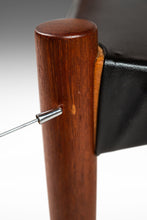 Load image into Gallery viewer, Set of Six (6) Model Mk 310 Dining Chairs by Arne Hovmand-Olsen with Original Leatherette Seats, Denmark, c. 1960's-ABT Modern