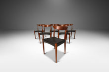 Load image into Gallery viewer, Set of Six (6) Model Mk 310 Dining Chairs by Arne Hovmand-Olsen with Original Leatherette Seats, Denmark, c. 1960's-ABT Modern
