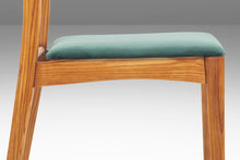 Load image into Gallery viewer, Set of Six (6) Restored Heywood Wakefield Danish Style Dining Chairs in Oak & Green Velvet, USA, c. 1960's-ABT Modern