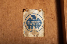 Load image into Gallery viewer, Set of Six (6) Restored Heywood Wakefield Danish Style Dining Chairs in Oak & Green Velvet, USA, c. 1960's-ABT Modern