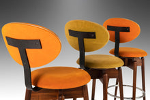 Load image into Gallery viewer, Set of Three (3) MCM Multi-Colored Barstools by Hugo Frandsen for Spøttrup, Denmark, c. 1960's-ABT Modern