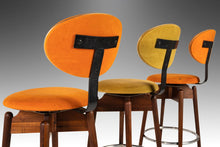 Load image into Gallery viewer, Set of Three (3) MCM Multi-Colored Barstools by Hugo Frandsen for Spøttrup, Denmark, c. 1960's-ABT Modern