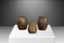 Load image into Gallery viewer, Set of Three (3) Mid Century Brass Owl Paperweights, Korea, c. 1970's-ABT Modern