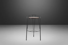 Load image into Gallery viewer, Set of Three (3) Post Modern "Silver Moon" Bar Stools w/ New Leather Seats by Pascal Mourgue, USA, c. 1980's-ABT Modern