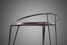 Load image into Gallery viewer, Set of Three (3) Post Modern "Silver Moon" Bar Stools w/ New Leather Seats by Pascal Mourgue, USA, c. 1980's-ABT Modern