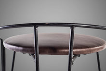 Load image into Gallery viewer, Set of Three (3) Post Modern "Silver Moon" Bar Stools w/ New Leather Seats by Pascal Mourgue, USA, c. 1980's-ABT Modern