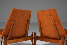 Load image into Gallery viewer, Set of Three ( 3 ) Triangular Low Profile Chairs / Bench in Walnut by Brown Saltman, USA, c. 1950's-ABT Modern