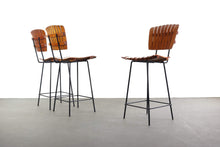 Load image into Gallery viewer, Set of Three (3) Vintage Umanoff Bar Stools-ABT Modern