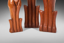 Load image into Gallery viewer, Set of Three Danish Modern Hand Carved Cat Sculptures in Teak, Denmark, c. 1960's-ABT Modern