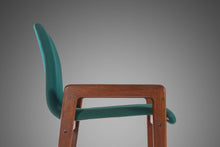 Load image into Gallery viewer, Set of Two (2) Bar Height Barstools by Tarm Stole in Solid Teak and Original Knit Fabric, 1970s-ABT Modern