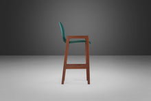Load image into Gallery viewer, Set of Two (2) Bar Height Barstools by Tarm Stole in Solid Teak and Original Knit Fabric, 1970s-ABT Modern