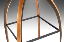 Load image into Gallery viewer, Set of Two (2) Bar Height Swiveling Bar Stools in Walnut & Original Fabric by Norman Cherner for Plycraft, USA, c. 1964-ABT Modern