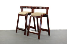 Load image into Gallery viewer, Set of Two (2) Bar Stools by Westnofa in Rosewood-ABT Modern