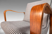 Load image into Gallery viewer, Set of Two (2) Bentwood Lounge Chairs by Thonet Newly Upholstered, c. 1940-ABT Modern