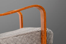 Load image into Gallery viewer, Set of Two (2) Bentwood Lounge Chairs by Thonet Newly Upholstered, c. 1940-ABT Modern