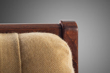 Load image into Gallery viewer, Set of Two (2) Bentwood Lounge Chairs w/ Ottoman in Rosewood & Original Fabric by Fredrik A. Kayser for Vatne Møbler, Denmark, c. 1960's-ABT Modern