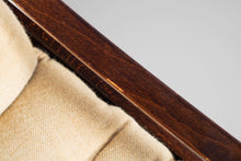 Load image into Gallery viewer, Set of Two (2) Bentwood Lounge Chairs w/ Ottoman in Rosewood & Original Fabric by Fredrik A. Kayser for Vatne Møbler, Denmark, c. 1960's-ABT Modern