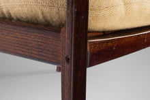 Load image into Gallery viewer, Set of Two (2) Bentwood Lounge Chairs w/ Ottoman in Rosewood & Original Fabric by Fredrik A. Kayser for Vatne Møbler, Denmark, c. 1960's-ABT Modern