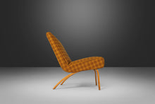 Load image into Gallery viewer, Set of Two (2) Bentwood Slipper Chairs in Original Yellow Plaid Wool Fabric by Thonet, USA, c. 1940s-ABT Modern