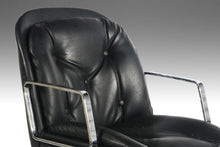 Load image into Gallery viewer, Set of Two (2) Black & Chrome High Stance Office Chairs, USA, c. 1960's-ABT Modern