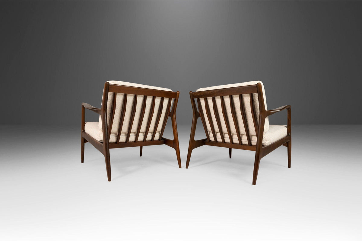Set of Two (2) 'Blade' Lounge Chairs / Low Profile Armchair by Ib Kofo