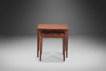 Load image into Gallery viewer, Set of Two (2) Brazilian Rosewood Nesting Tables by Johannes Andersen, Denmark, c. 1960's-ABT Modern