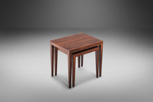 Load image into Gallery viewer, Set of Two (2) Brazilian Rosewood Nesting Tables by Johannes Andersen, Denmark, c. 1960's-ABT Modern