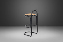 Load image into Gallery viewer, Set of Two (2) Cane and Ebonized Metal Bar Stools After Thonet, USA, 1970's-ABT Modern