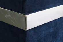 Load image into Gallery viewer, Set of Two (2) Club Chairs in Navy Blue Velvet w/ a Chrome Frame by Milo Baughman-ABT Modern