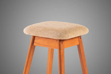 Load image into Gallery viewer, Set of Two (2) Counter Height Barstools by Vamdrup Stolefabrik in Teak w/ Original Beige Fabric, 1970s-ABT Modern