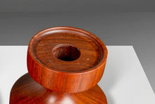 Load image into Gallery viewer, Set of Two (2) Danish Mid Century Modern Candlestick Holders in Walnut by Rude Osolnik Signed, Denmark, c. 1960s-ABT Modern