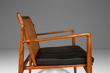 Load image into Gallery viewer, Set of Two (2) Danish Modern Lounge Chairs w/ Cane Backs by Ib Kofod Larsen for Selig, Denmark, c. 1960's-ABT Modern