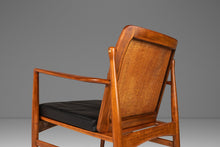 Load image into Gallery viewer, Set of Two (2) Danish Modern Lounge Chairs w/ Cane Backs by Ib Kofod Larsen for Selig, Denmark, c. 1960's-ABT Modern