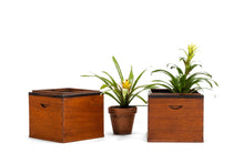 Load image into Gallery viewer, Set of Two (2) Danish Modern Planters / Storage Bins in Teak & Rosewood, Denmark, c. 1960's-ABT Modern