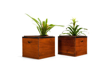 Load image into Gallery viewer, Set of Two (2) Danish Modern Planters / Storage Bins in Teak & Rosewood, Denmark, c. 1960's-ABT Modern