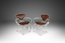 Load image into Gallery viewer, Set of Two (2) Designer Lucite Decorative Pretzel Armchairs After Norman Cherner, USA, c. 1980s-ABT Modern