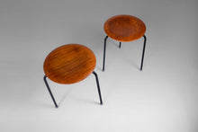 Load image into Gallery viewer, Set of Two (2) Early "Dot" Stools / Nesting Tables by Arne Jacobsen for Fritz Hansen, c. 1960s-ABT Modern