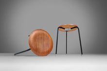 Load image into Gallery viewer, Set of Two (2) Early "Dot" Stools / Nesting Tables by Arne Jacobsen for Fritz Hansen, c. 1960s-ABT Modern