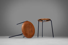Load image into Gallery viewer, Set of Two (2) Early "Dot" Stools / Nesting Tables by Arne Jacobsen for Fritz Hansen, c. 1960s-ABT Modern